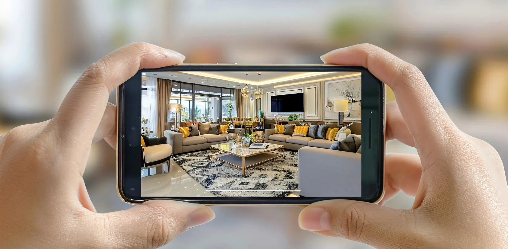 Watching live security camera footage on a smartphone